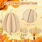 DIY 3D Fall Pumpkin Wood Craft Kit – 24 PCS Unfinished Wooden Pumpkins for Painting – Autumn Craft Set for Kids & Adults – Thanksgiving & Halloween Decor Ornaments